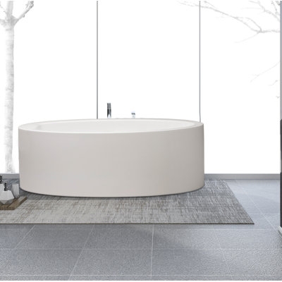 Aubry 60'' x 32'' Soaking Acrylic Bathtub