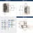 1/2 inch (13mm) Overlay Double Demountable Sterling Nickel Cabinet Hinge - 1 Pair-86215656