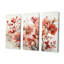 Poppies Charm In Winter Delight - ensemble d'art mural sur toile coquelicots-107749744-107749746