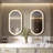 Aluminium Oval Wall Mirror-703362300