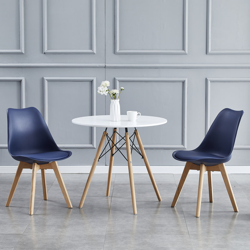 Croxley 116.84cm H Upholstered Side Chair, Blue