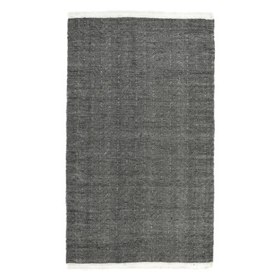 Fredrikk Handmade Flatweave Dark Grey Rug