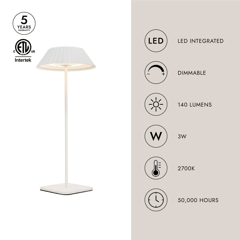 Pela LED Standard Table Lamp, Sage Green