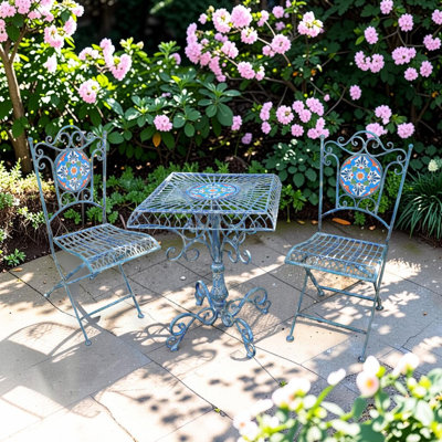 Sardinia Three Piece Mosaic Bistro Set