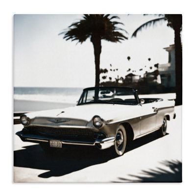 Art mural sur toile de voiture ancienne californienne par Noah Bay