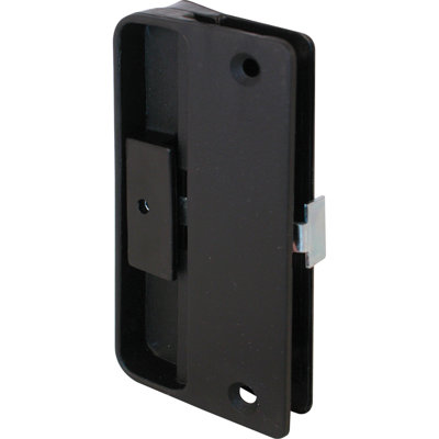 Black Plastic, Screen Door Latch and Pull Mortise Style (Single Pack)