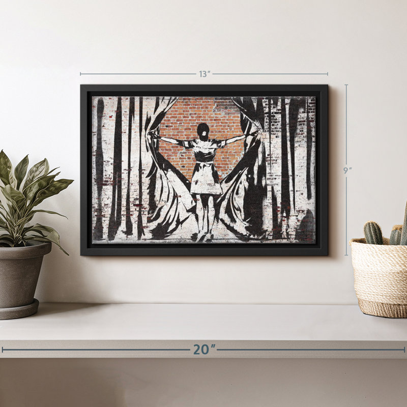 " Open Curtains Canvas Print ", 9" H x 13" W