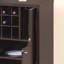 Armoire à vin Cocoa rouge avec deux portes Porte-bouteilles de vin amovible
