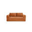 Canapé-lit pliant convertible 2-en-1, canapé-lit en velours côtelé moderne avec 2 * coussins, canapé-lit futon rembourré avec lit escamotable avec lit escamotable, canapé-lit modulaire pliant pour le salon orange-57595087