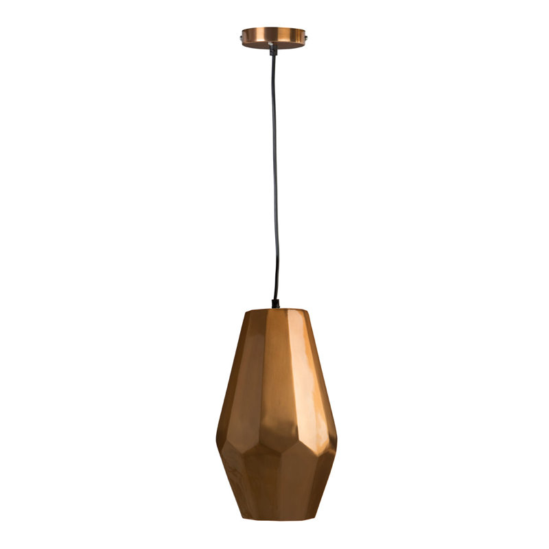 Arthur 1 - Light Copper Geometric Pendant