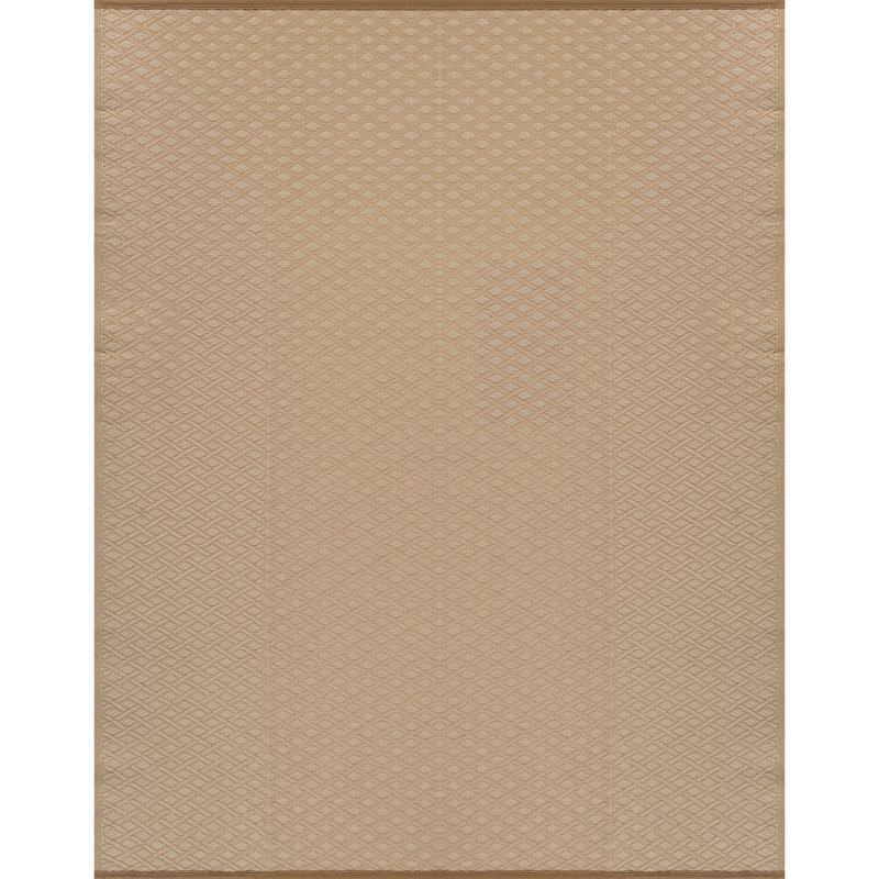 Tapis extérieur diamant, Beige, Rectangle 9' x 12'