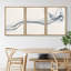 "Smoke Effect" IDÉE4WALL, art mural sur toile encadré pour le salon, la chambre à coucher, impressions abstraites sur toile zen pour la décoration de la maison, prêt à être accroché - panneaux de 16 po x 24 po x 3 po-561632185-561632191