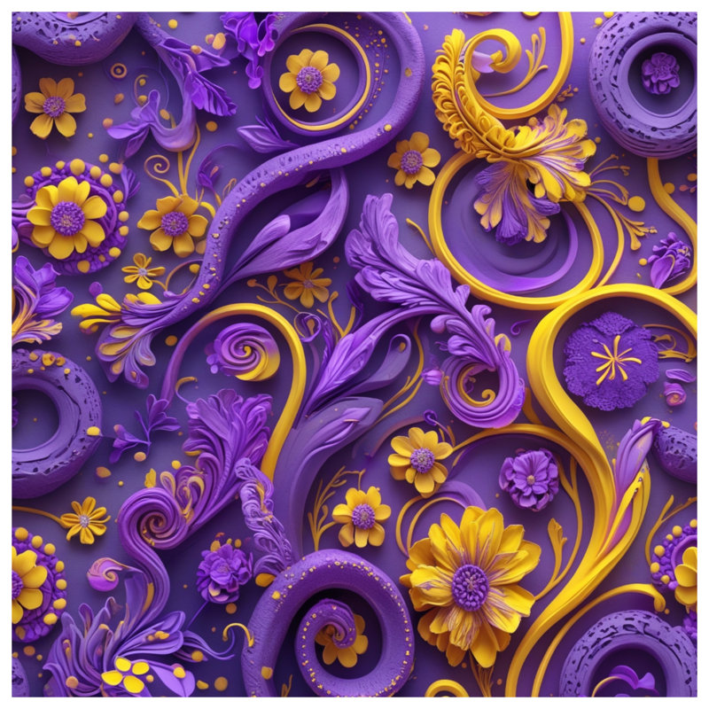 Tapis de bain mauve à tourbillons, L 34 po x L 21 po