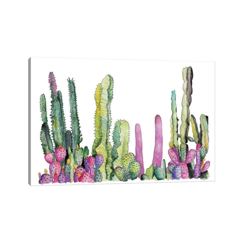 Cactus Fields 1 Piece Wrapped Canvas Painting, 20.32cm H x 30.48cm W x 1.91cm D