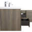 Meuble-lavabo mural 60 po avec lavabo, meuble-lavabo mural 60 po avec lavabo double en résine et tiroirs-325692784