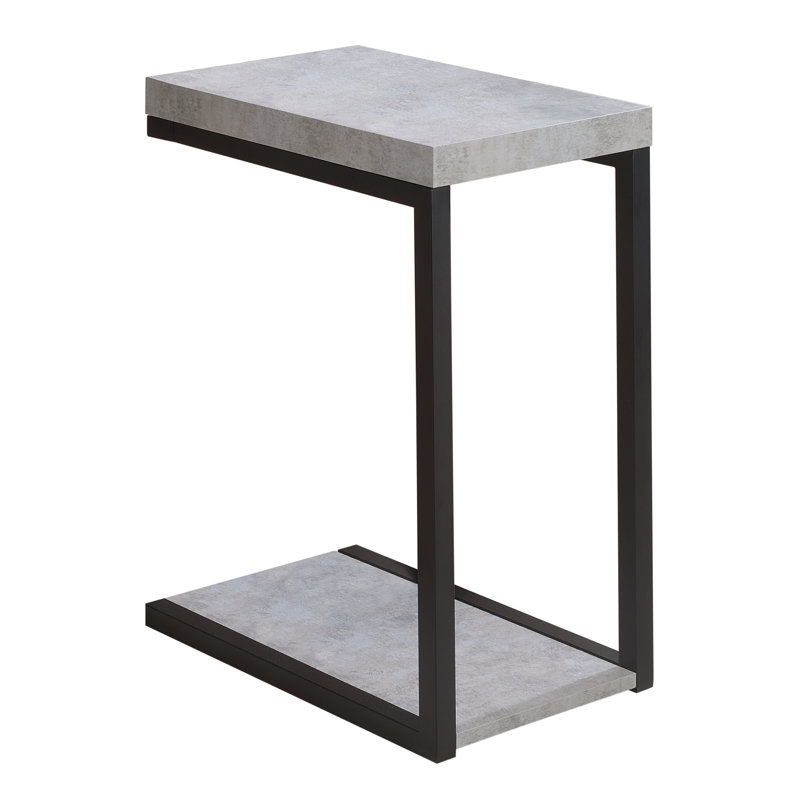 Table de bout c Abramo, Ciment / noir