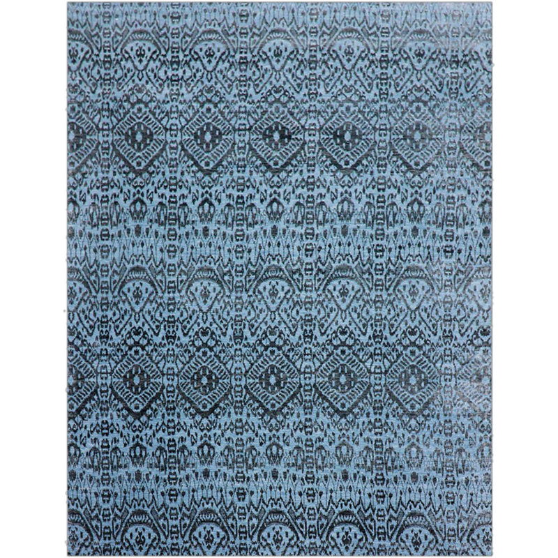 Hand Woven Wool Area Rug, Rectangle 9' x 11'11"