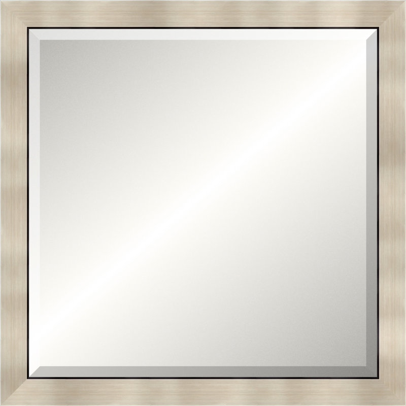 Warm Silver Legacy Mirror, Small Square