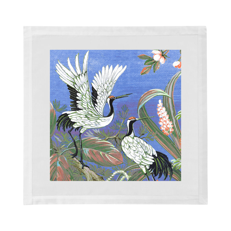 Summer Palace Cotton Sateen Dinner Napkins, Norton