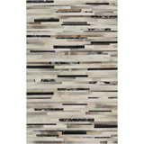 Trail Geometric Area Rug in Brown/Silver/Ivory