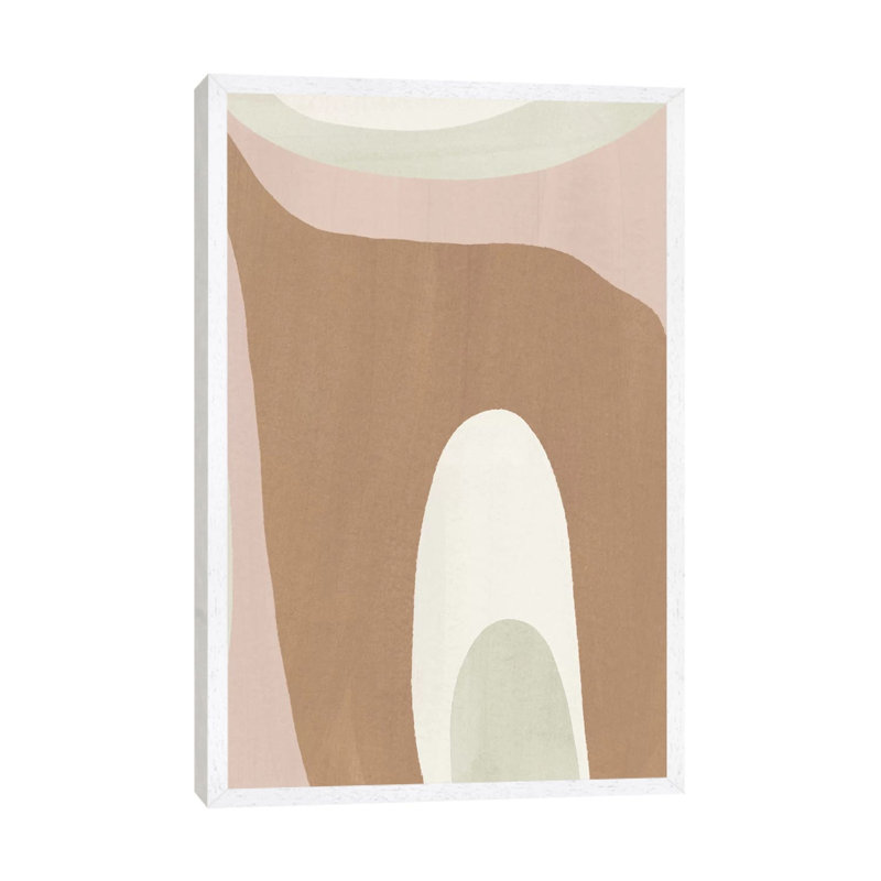 Elegant Abstraction VIII by Nadia Hassan - Painting on Canvas, White Framed, 66.04 cm H x 45.72 cm W