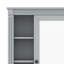 Armoire de rangement murale 35 po x 28 po, armoire de salle de bain moderne en bois avec miroir, armoire de rangement avec 6 tablettes ouvertes-952479196