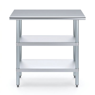Drumgurland 18" W x 36" L Stainless Steel Workbench Table