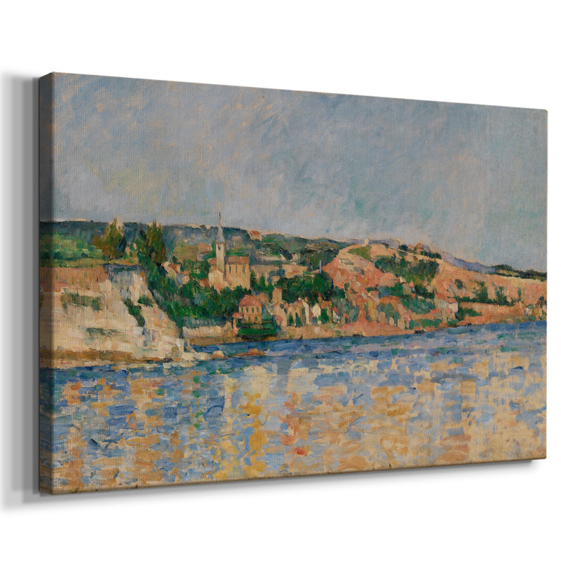 Paysage rétro - CXLI, H 41 po x l 61 po x P 1,5 po, Toile tendue