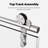 50-54" W * 76" H Frameless Single Sliding Shower Doors Without Soft-close, Bathroom Sliding Shower Door With Towel Rail And Auxiliary Handle, 5/16" (8mm) Thick Sgcc Tempered Glass Door, Brushed Nickel-119092225