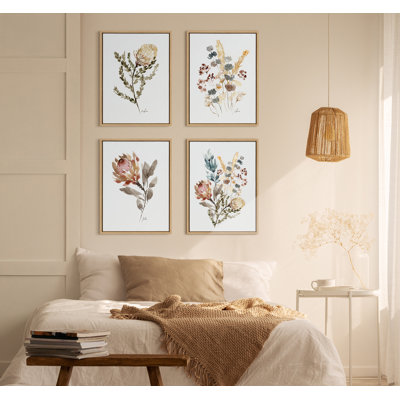 Wildflower Bunch by Sara Berrenson Framed Canvas Wall Art Print
