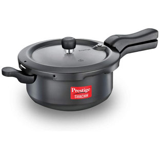 Prestige Cookers Svachh 3.7 Qt. Hard-Anodized Pressure Cooker