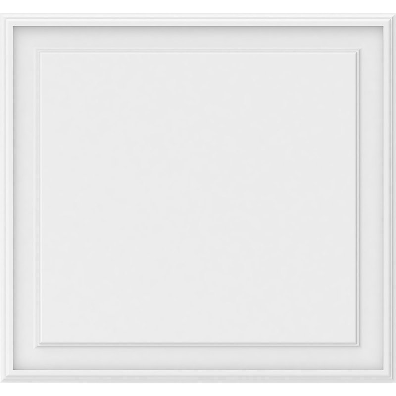 Panneau mural surélevé en PVC blanc Legacy, H 28 po x l 30 po x P 0,63 po