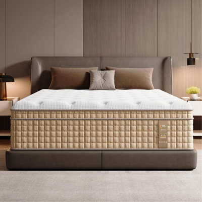 Mattress Hybrid Innerspring Mattress With Gel Memory Foam Fiberglass-Free Medium Plush Certipur-US Certified by Alwyn Home