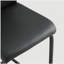 Ensemble de chaises de salle à manger en polyuréthane noir 2 pièces