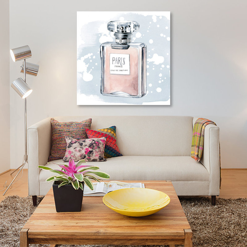 «Parfum I», reproduction sur toile, H 12 po x l 12 po x P 0,75 po, Pas de tapis, Toile tendue