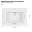 Comptoir de meuble-lavabo simple blanc rectangulaire 30,2 "x 18,5" avec 1 trou de robinet et trop-plein (lavabo seulement)