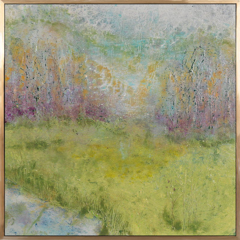 Fall Beginnings Painting, Gold Framed