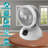 Brentwood 6 Inch Three Speed Oscllating Desktop Fan With Timer And Remote Control In White