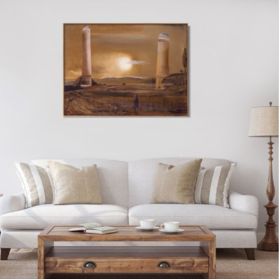 Framed Canvas Giclee Print Series#082 by Salvador Dali Wall Art for Living Room Home Office Decorations(Wood Color Slim Frame,18"x24")