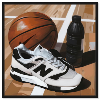 Fresh Sneaker and Basketball Canvas Trendy Art Prints by Art Remedy