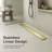 FlowCore 32" Brushed Gold linear grid drain-126309746