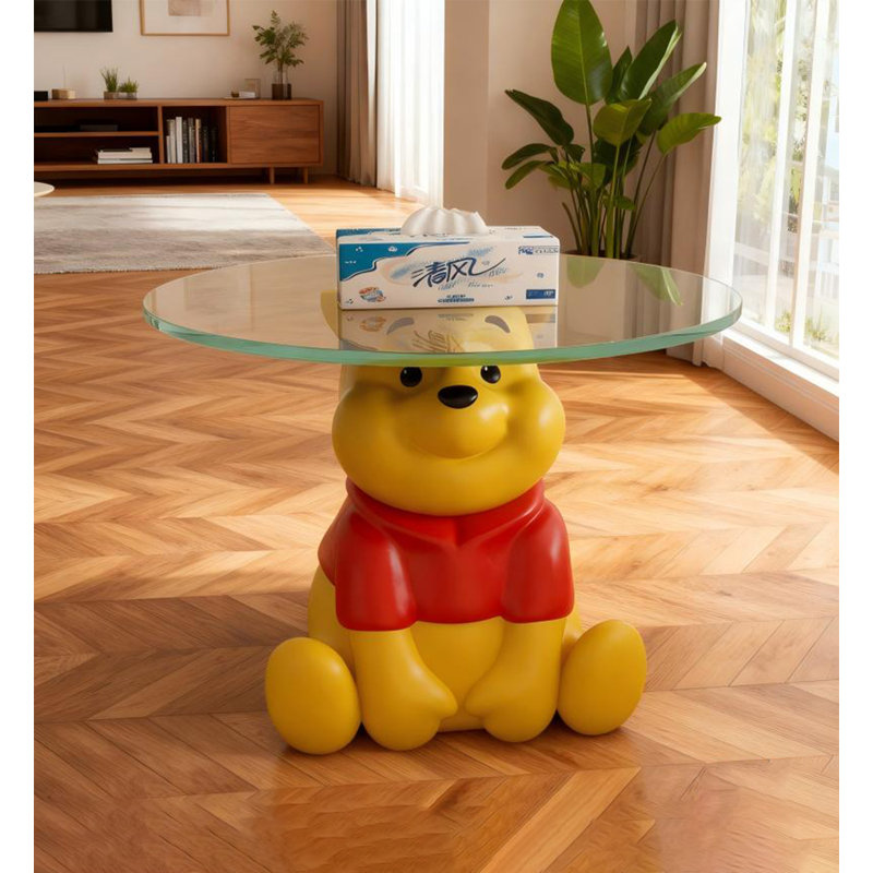 Oursons en résine crème et verre