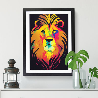 Lion Hot Wax - Picture Frame Print