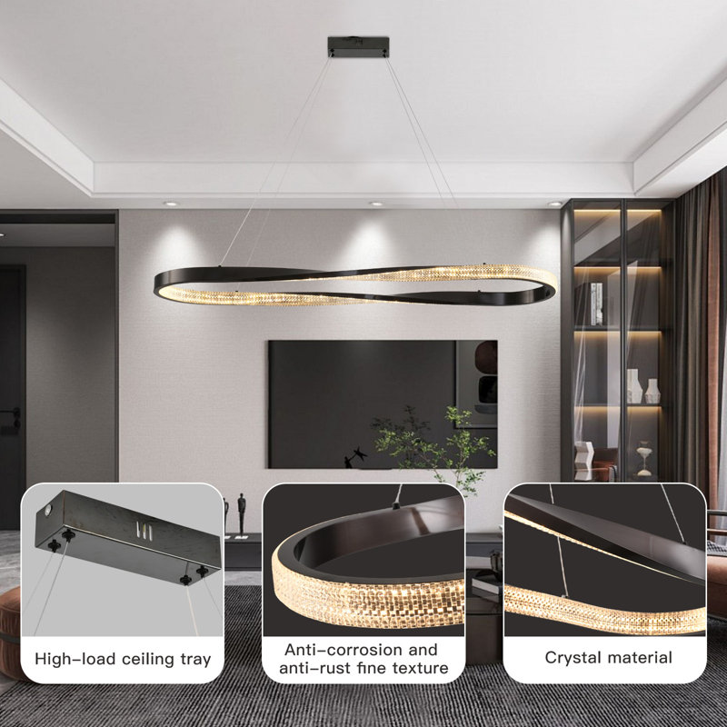 Modern LED Dimmable Pendant Chandelier for Any Space