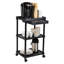 Chariot-bar Mind Reader, roulant, chariot utilitaire, chariot à café à 3 niveaux, salle de bain, cuisine, plastique, L 20 po x l 15 po x H 34,5 po-697388518