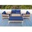 Monterey Outdoor Teak Conversation Set-811188835-847976537