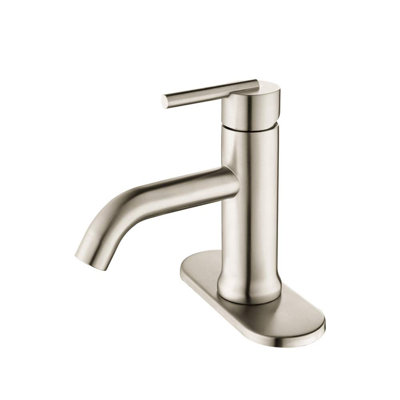 Single-Hole Single-handle Bathroom Faucet with Drain Assembly