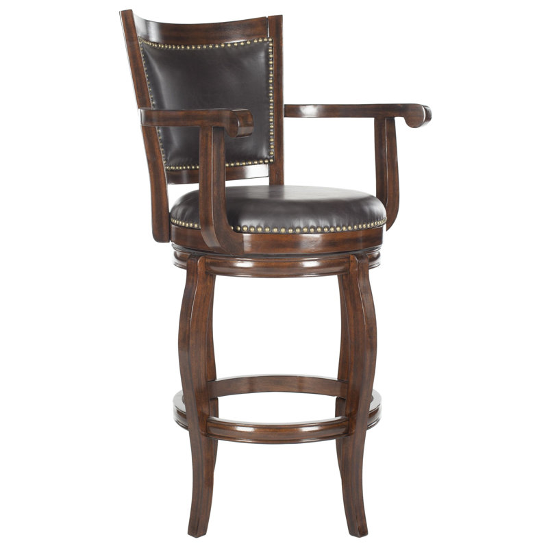 Tabouret de bar pivotant 29 po Aare, Brun, Espresso