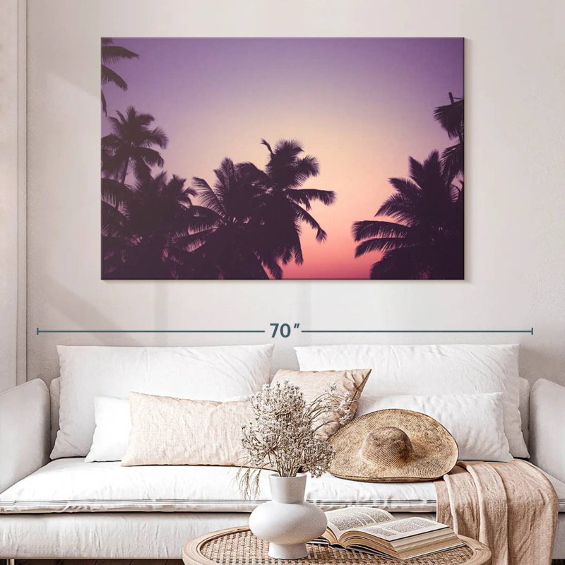 Palmiers Harnek Sunset, H 34 po x l 51 po