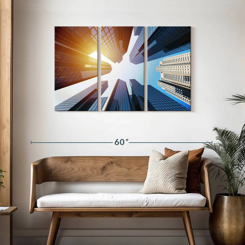 Buildings Under The Sun, 28" H x 45" W